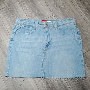 🛍🐕 Womens denim stretch Jean skirt size 18